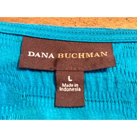 Dana Bachman Stylish Knit Top Turquise Womens Large 0,0,1:A-0015 - Picture 5 of 8